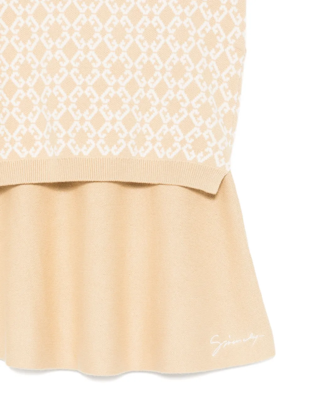 Givenchy Kids Intarsia rok set Beige