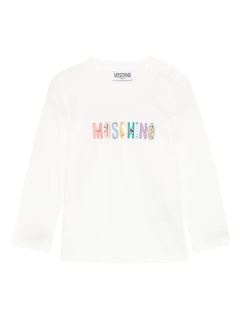 Moschino Kids logo-print top