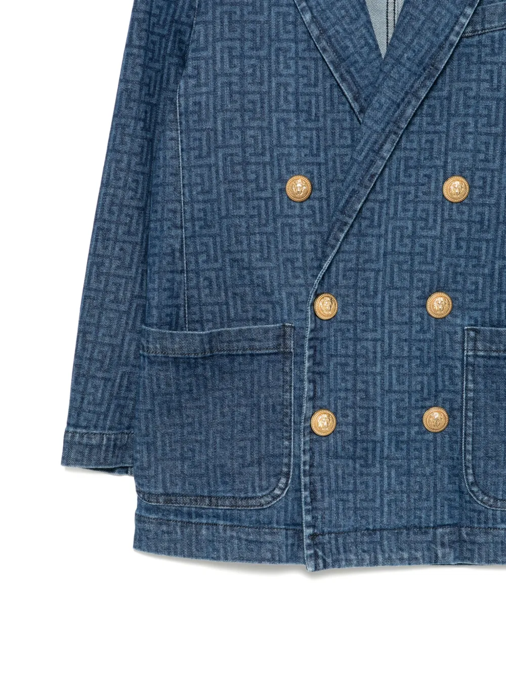 Balmain Pb Labyrinth Blazer In Blue