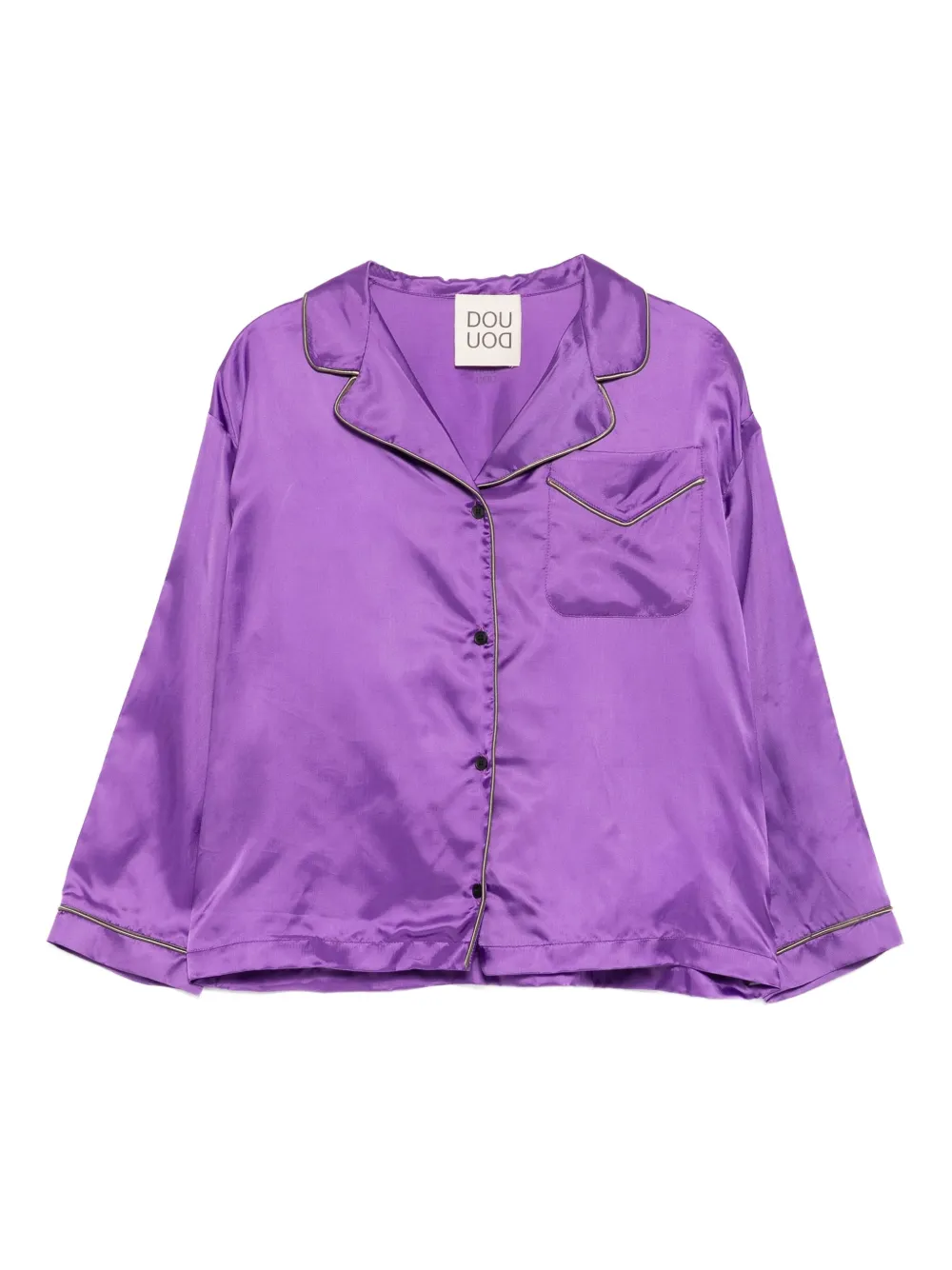 Douuod Kids logo-print top | Purple | Image 1