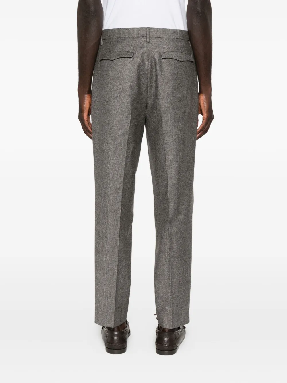 Barena Broek met geplooide details Grijs