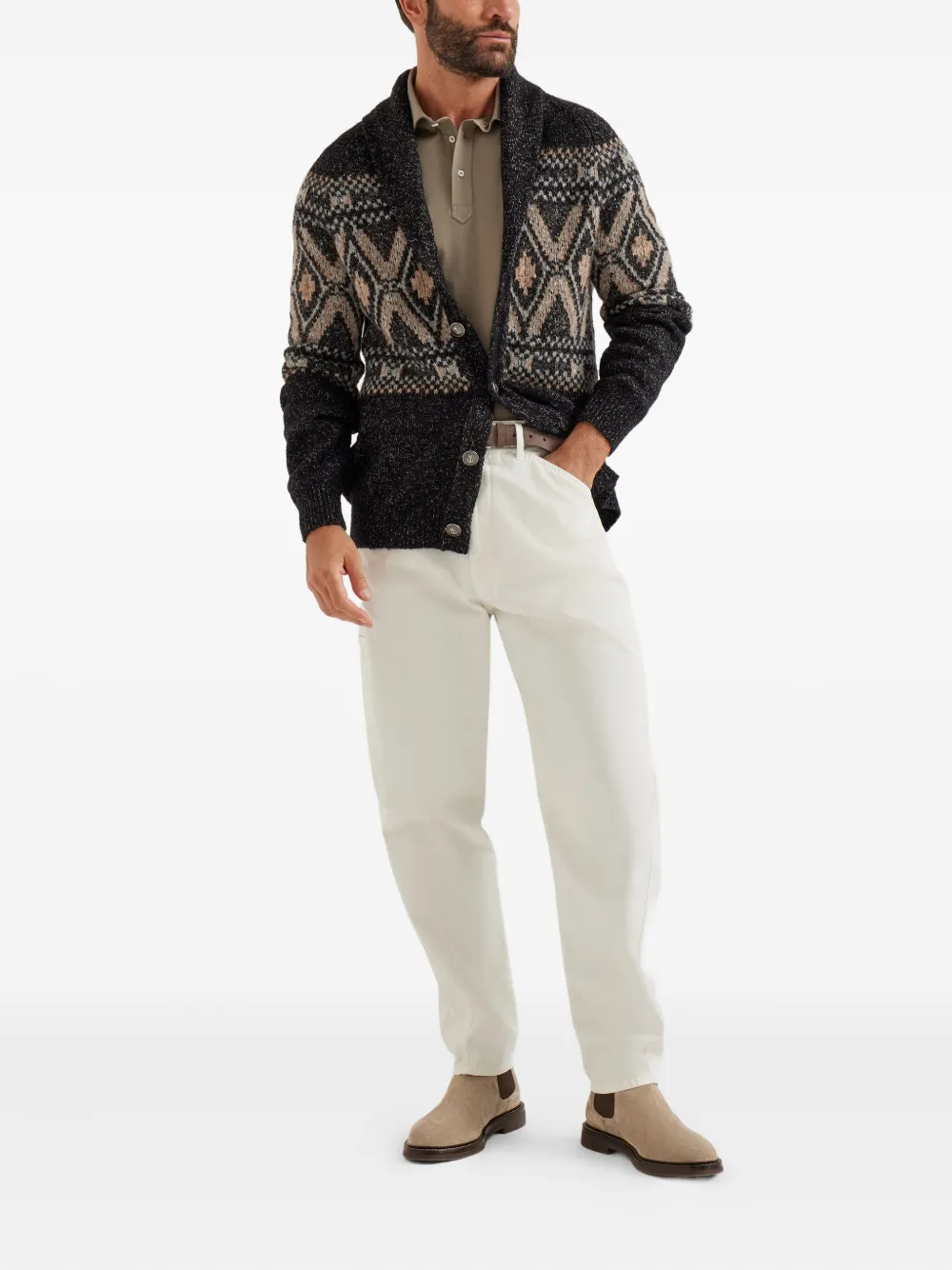 Brunello Cucinelli Katoenen poloshirt - Groen