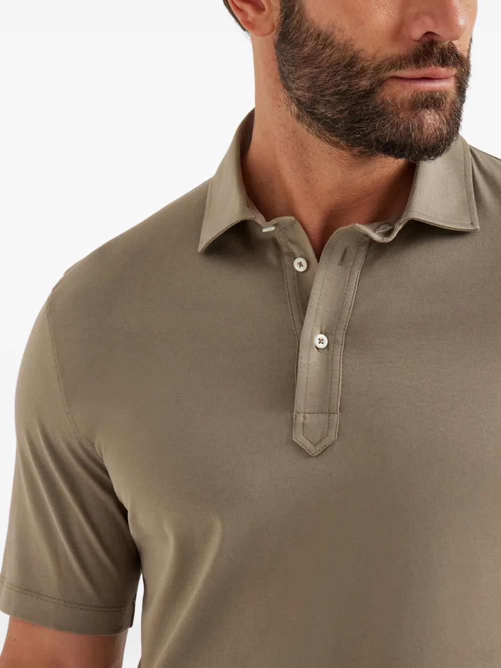 Brunello Cucinelli Katoenen poloshirt Groen