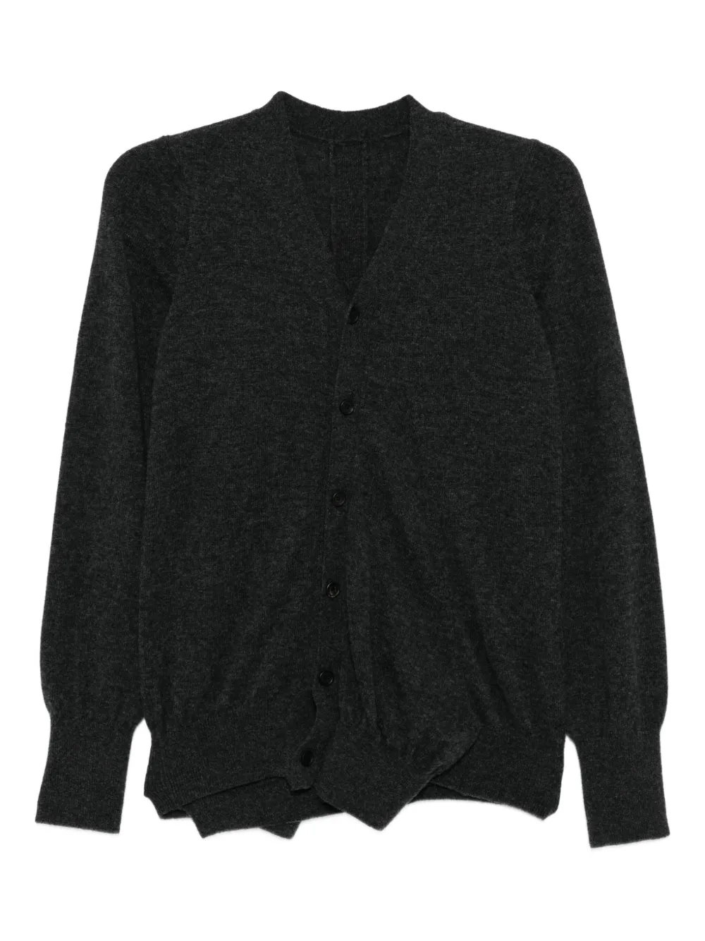 Yohji Yamamoto V-neck Cardigan In Black