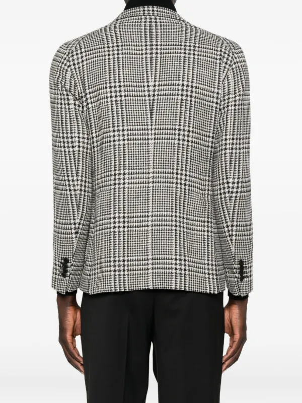 TAGLIATORE タリアトーレ　ハウンドトゥース　ブラックホワイト Tagliatore ハウンドトゥース ジャケット | ブラック | FARFETCH JP