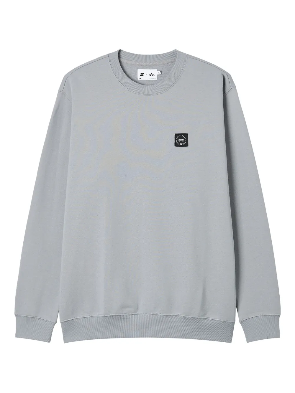 Izzue Logo-patch Crew-neck Sweatshirt In Gray