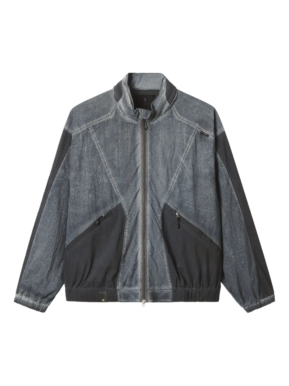 FIVE CM panelled zip-up windbreaker | Grey | Image 1