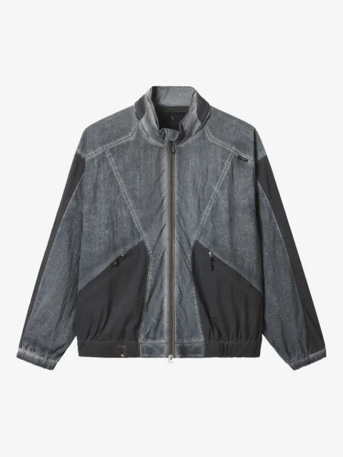 FIVE CM panelled zip-up windbreaker