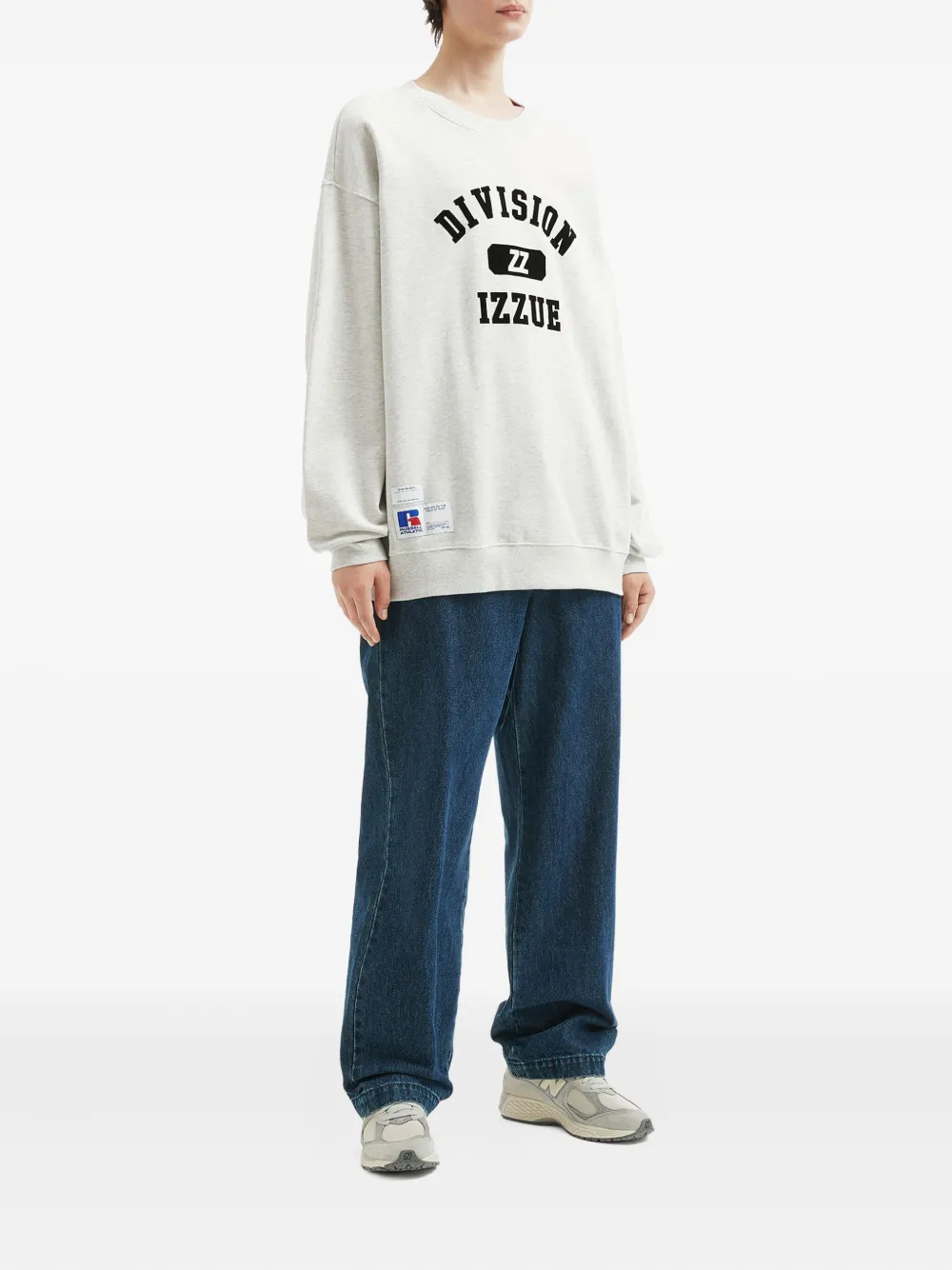 Izzue Sweater verfraaid met logo - Grijs