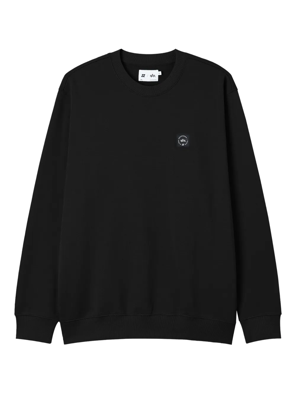 izzue x Alpha Industries logo-patch sweatshirt | Black | Image 1