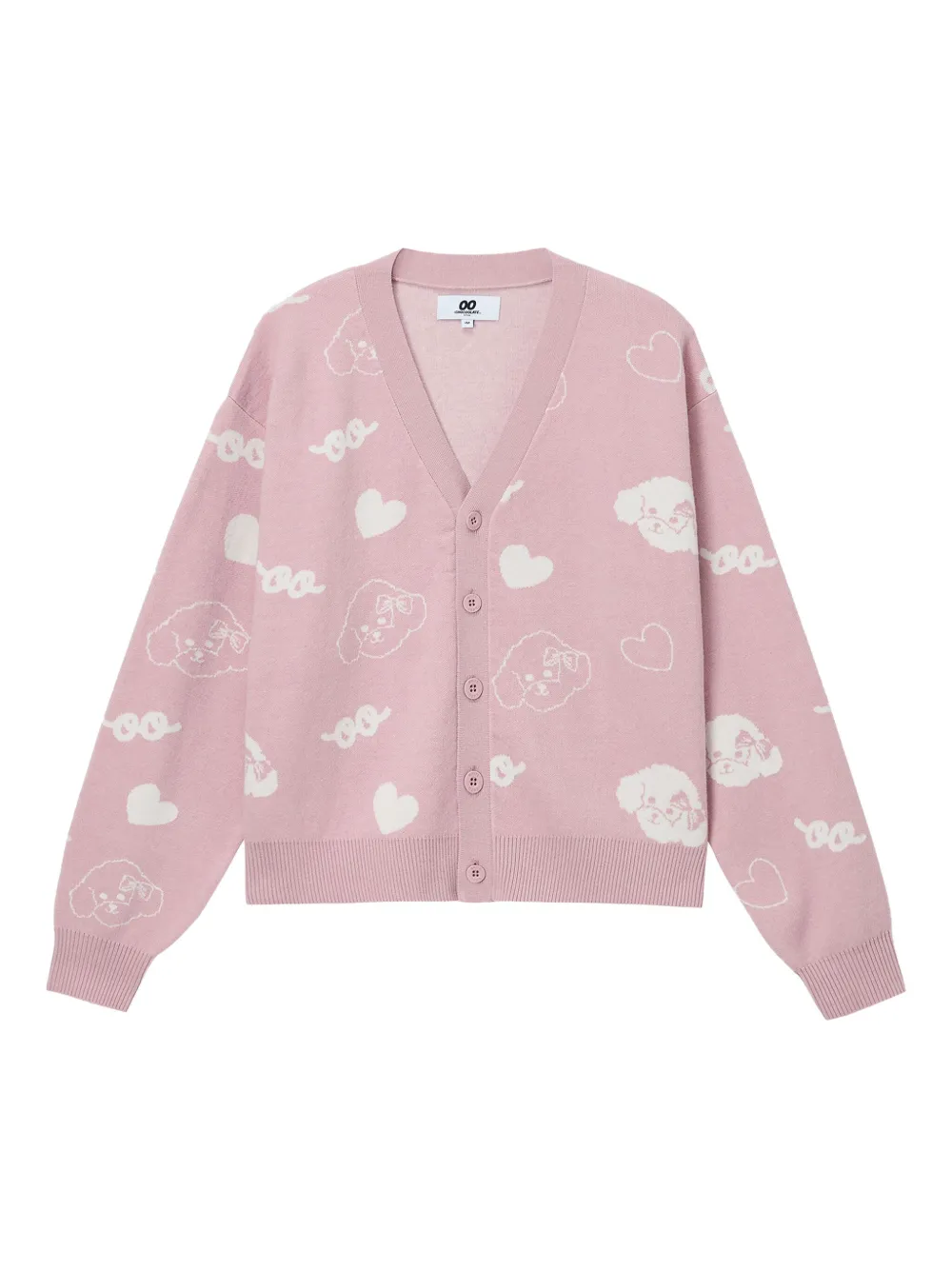 Chocoolate Button-up Cardigan In Pink