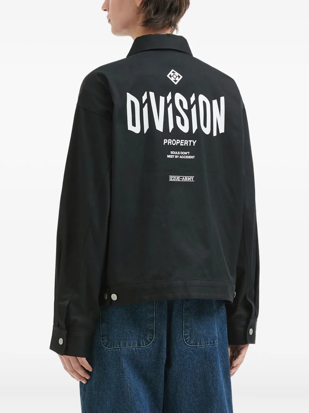 Izzue Logo-plaque Zip-front Jacket In Black
