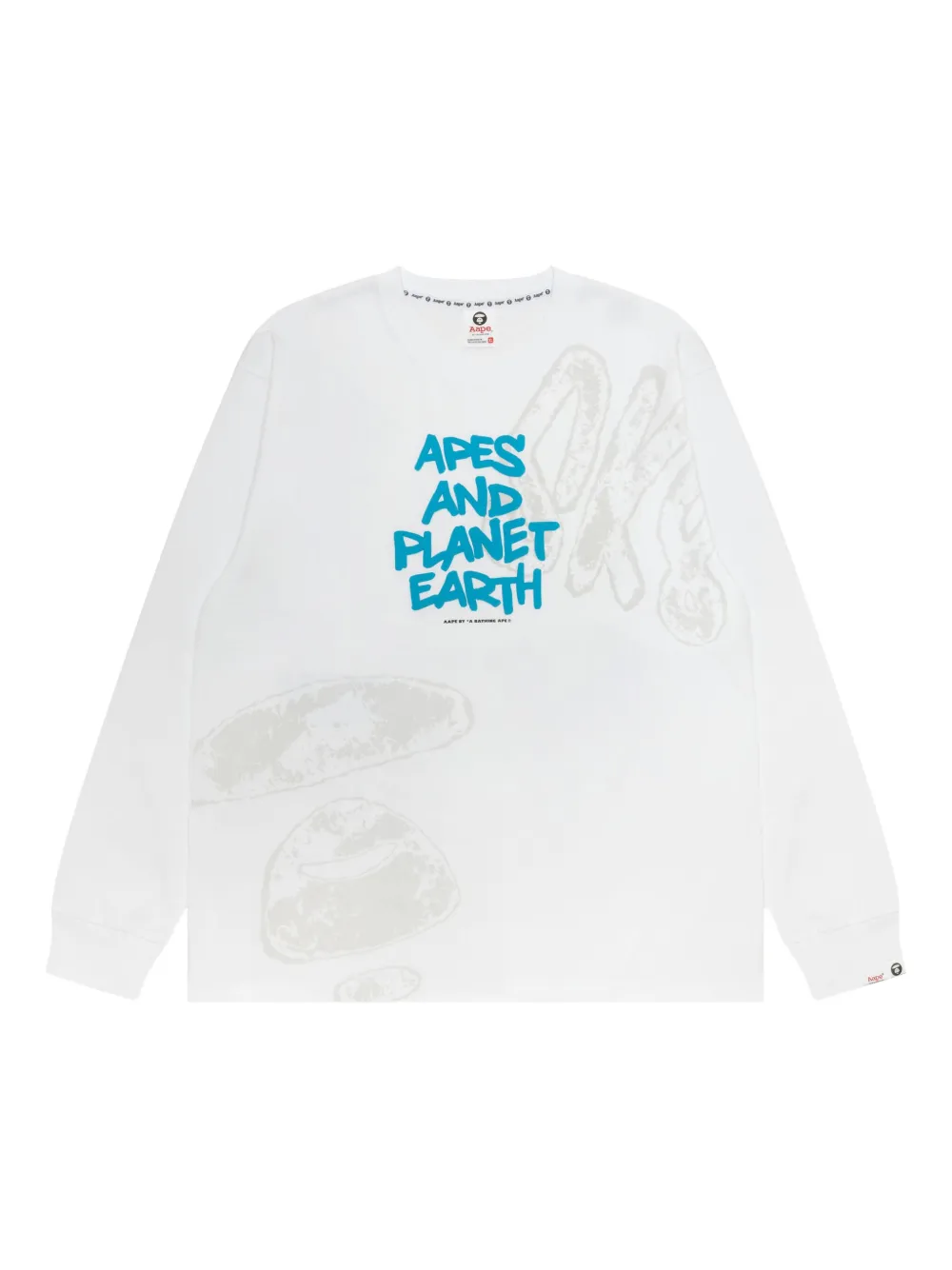 AAPE BY *A BATHING APE® long-sleeve T-shirt | White | Image 1