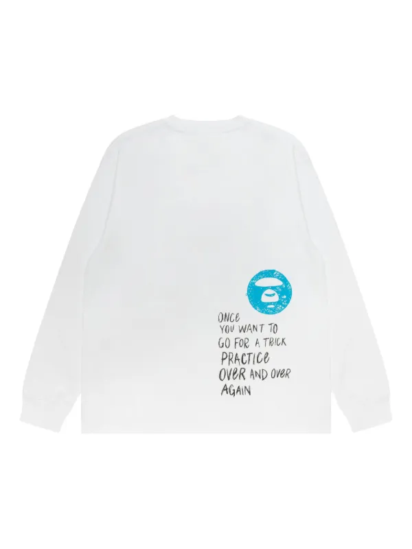 AAPE BY *A BATHING APE® long-sleeve T-shirt | White | FARFETCH