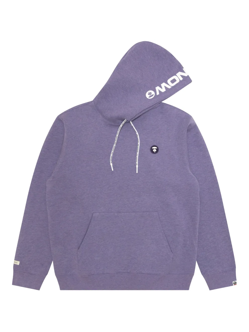 AAPE BY *A BATHING APE® logo-detail long-sleeves hoodie | Purple | Image 1