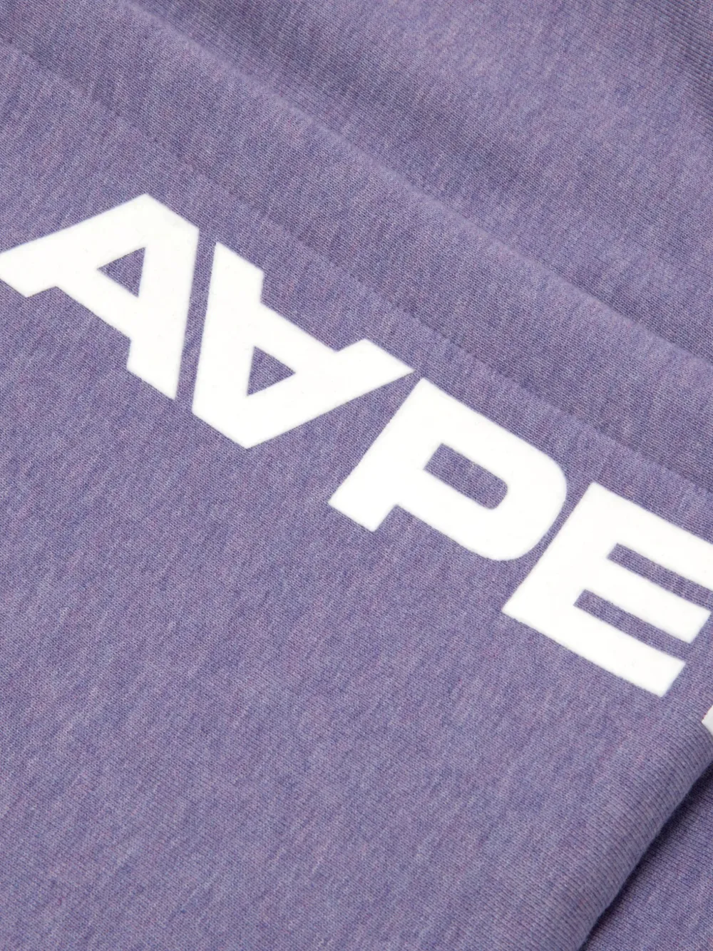 Aape By A Bathing Ape Logo-detail Long-sleeves Hoodie In Purple