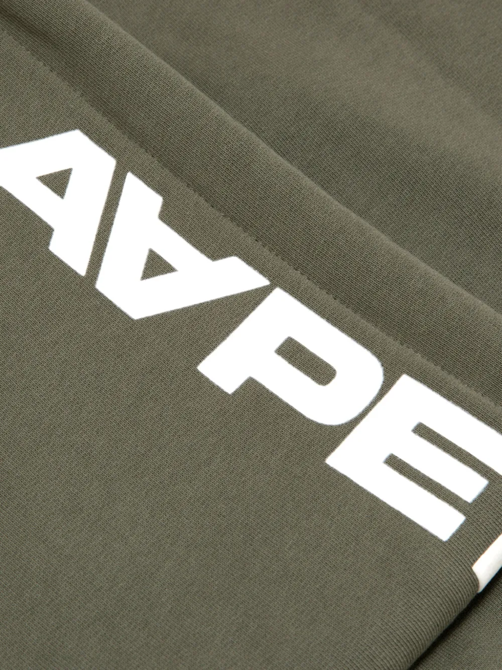 AAPE BY *A BATHING APE Sweater met logoprint Groen