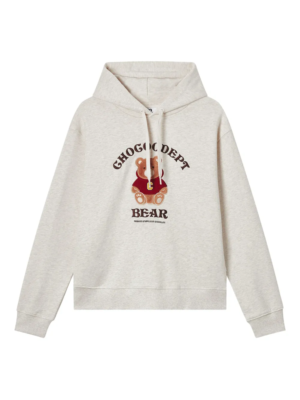 Chocoolate Embroidered-logo Hoodie In Gray