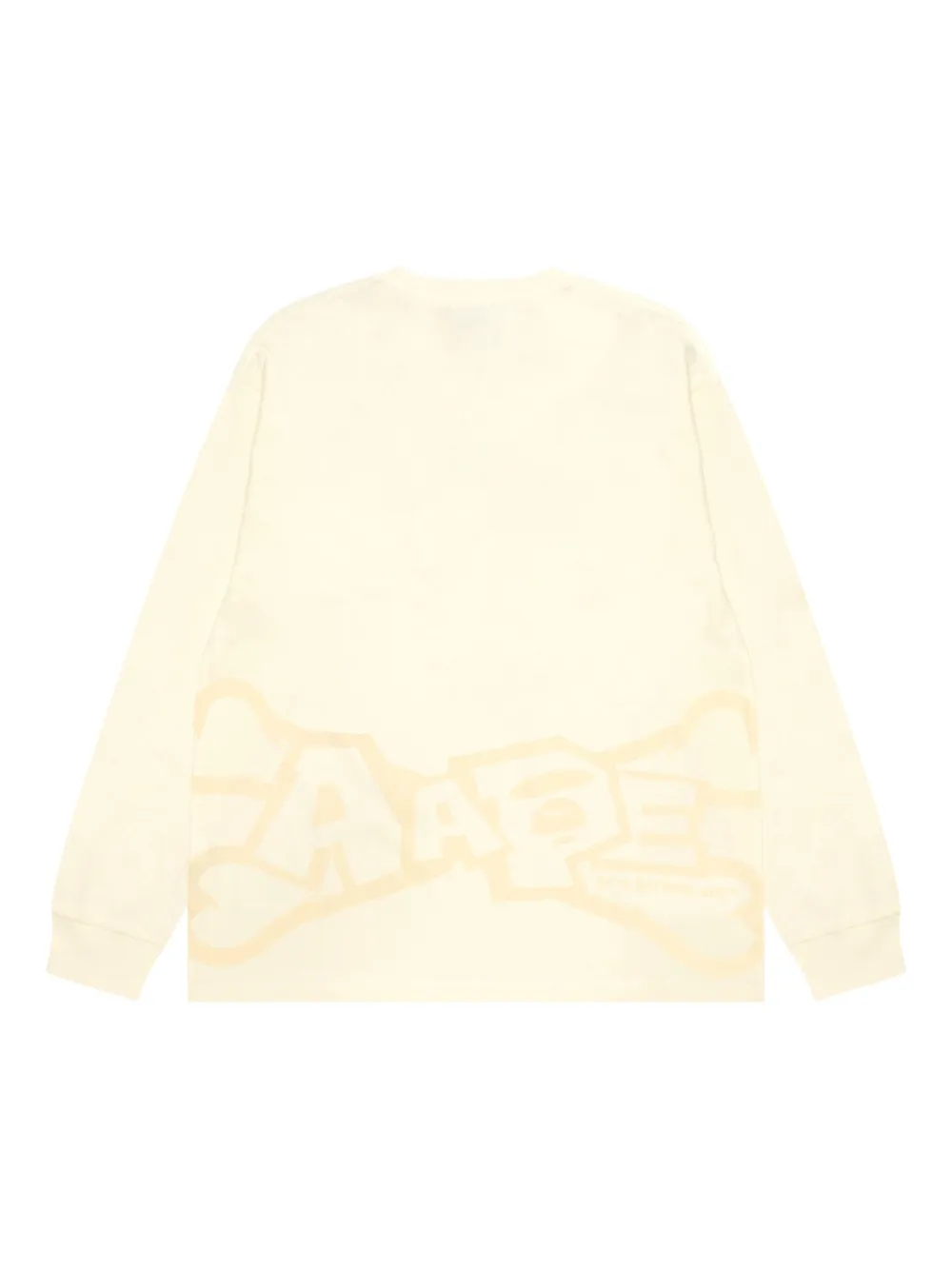 AAPE BY *A BATHING APE graphic-print long-sleeved sweatshirt - Beige