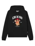 CHOCOOLATE bear-print hoodie - Black