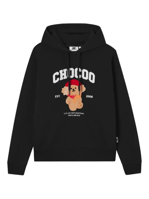 CHOCOOLATE bear-print hoodie