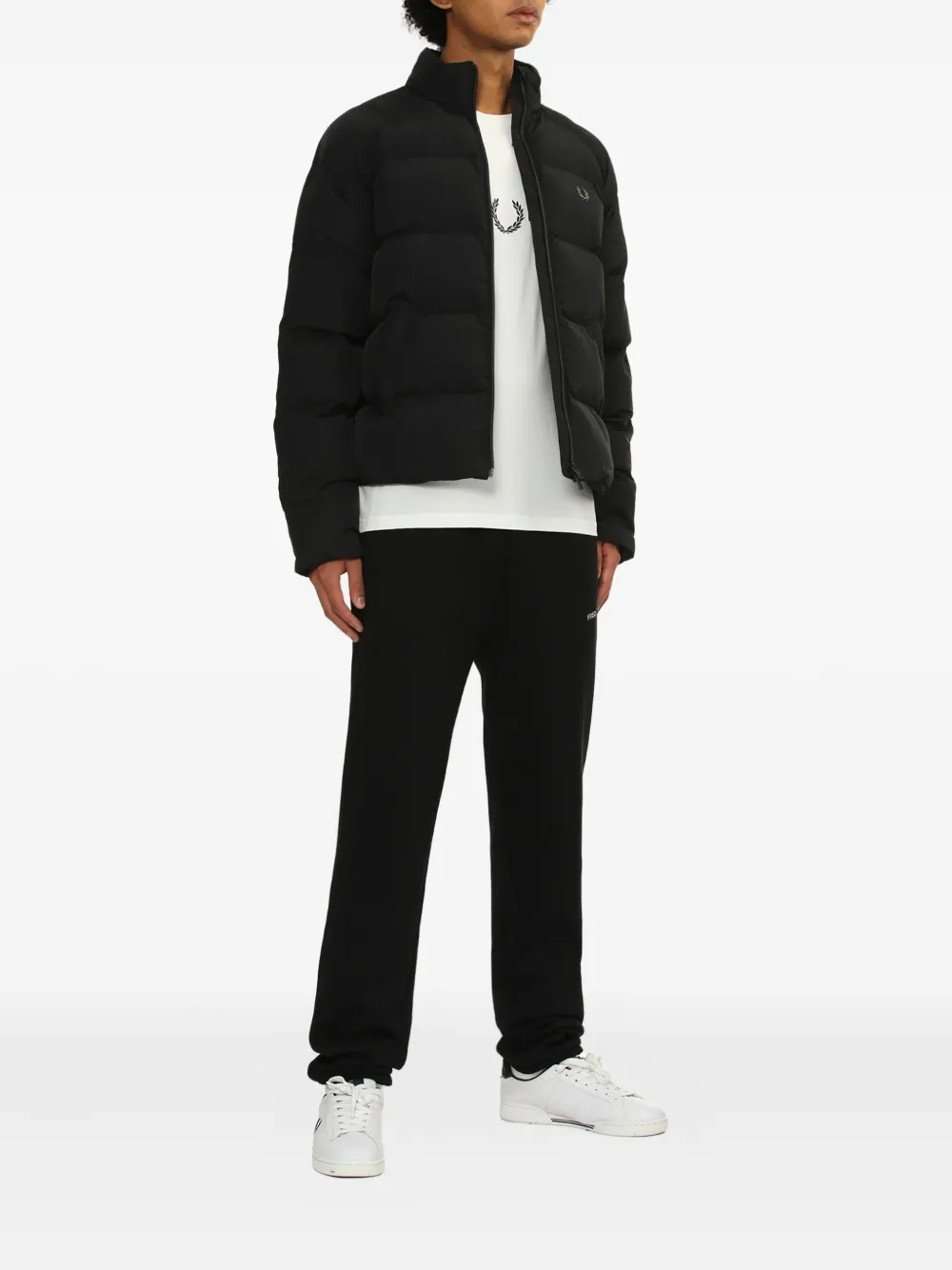 Fred Perry quilted laurel-wreath padded jacket | Down Jackets | Image 2