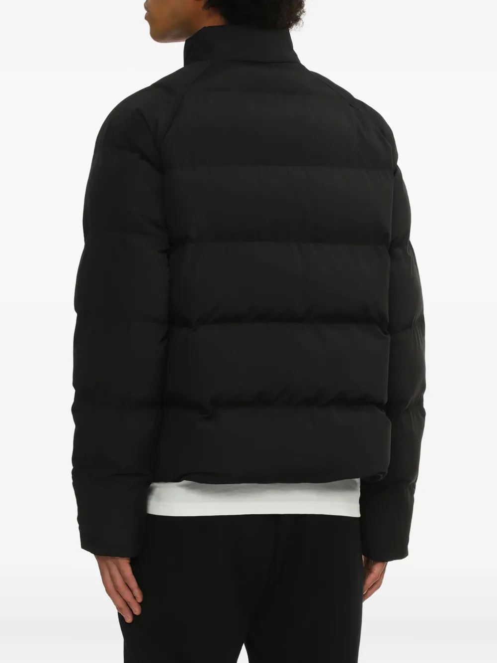 Fred Perry Quilted Laurel-wreath Padded Jacket In Black