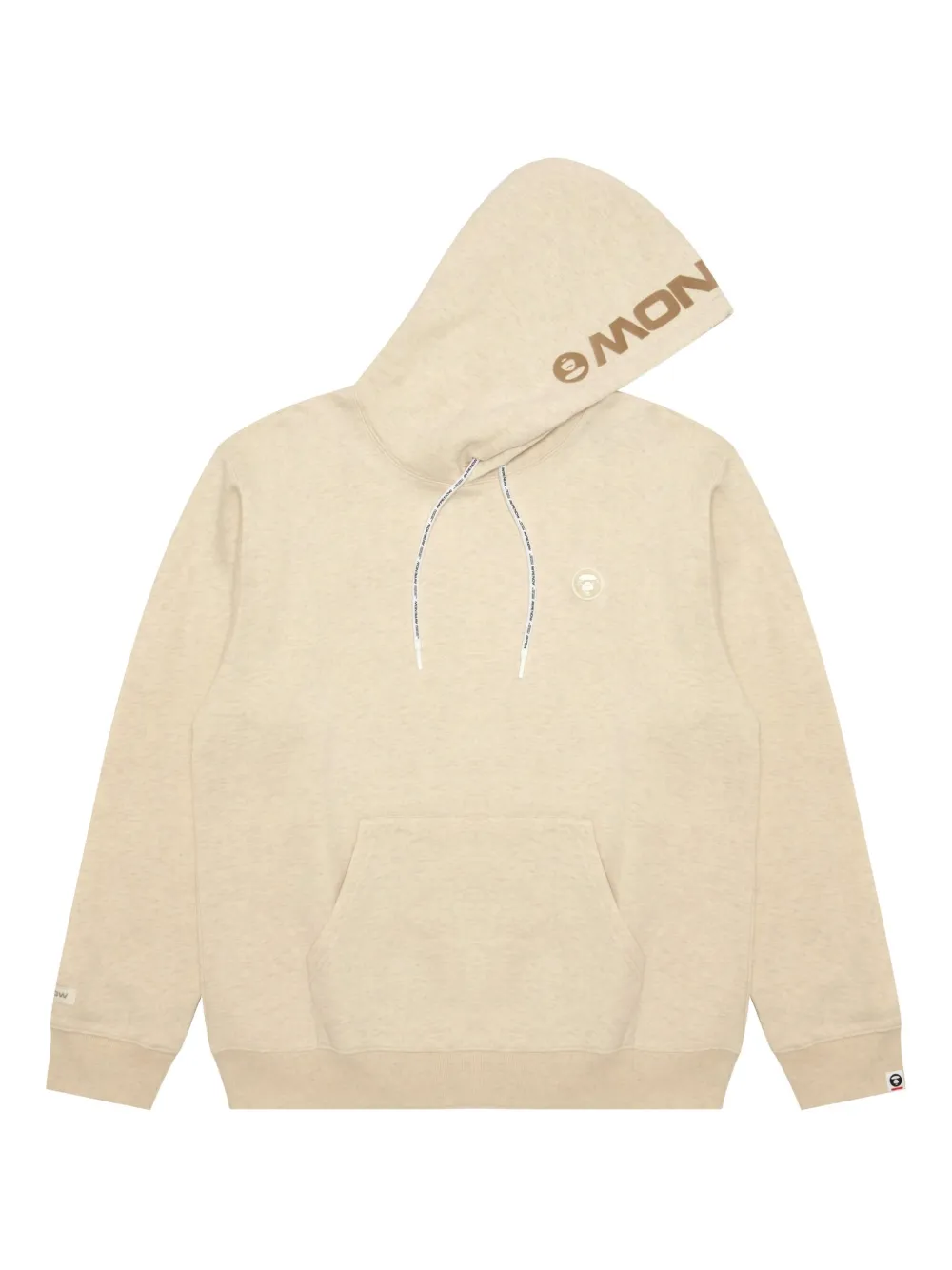 AAPE BY *A BATHING APE® long-sleeve logo-print hoodie | Neutrals | Image 1