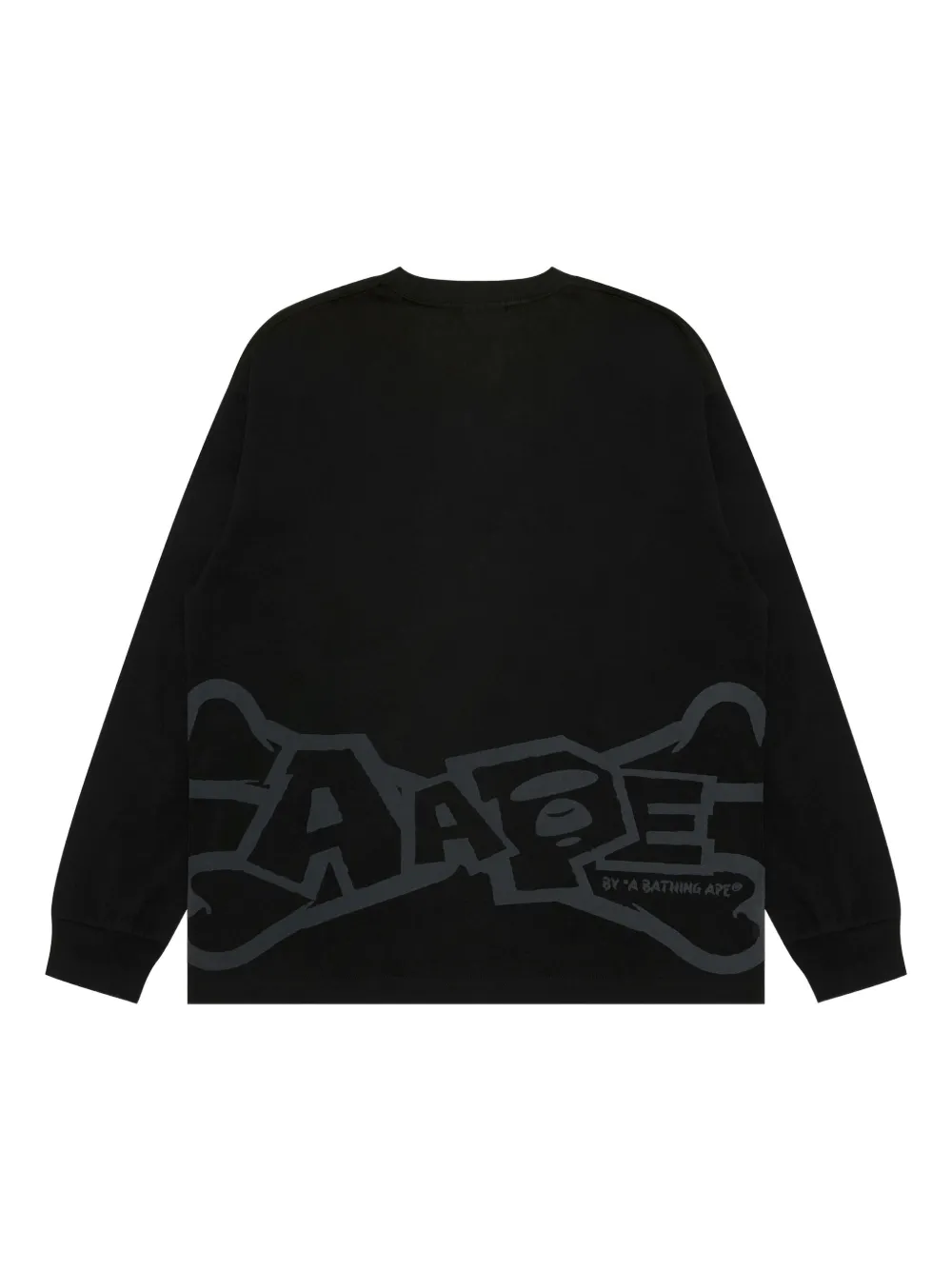 AAPE BY *A BATHING APE crew-neck long-sleeve sweatshirt - Zwart
