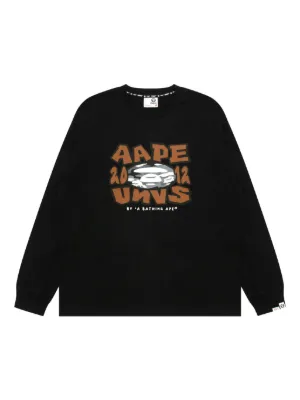 AAPE BY *A BATHING APE® ロゴ スウェットシャツ | ブラック | FARFETCH JP