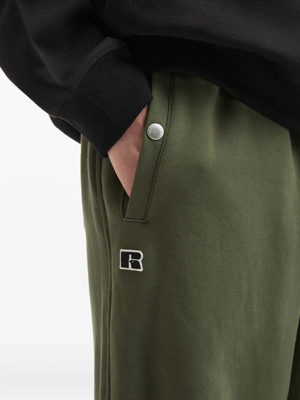 Izzue X Russell Athletic Logo-patch Track Pants In Green