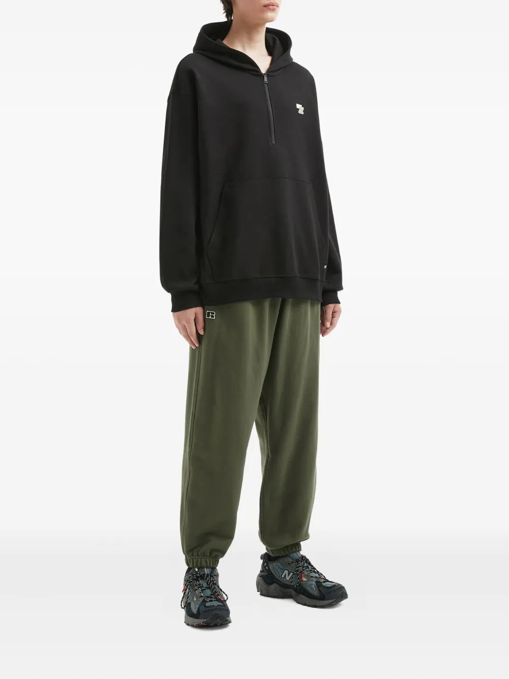 Izzue x Russell Athletic trainingsbroek met logopatch - Groen