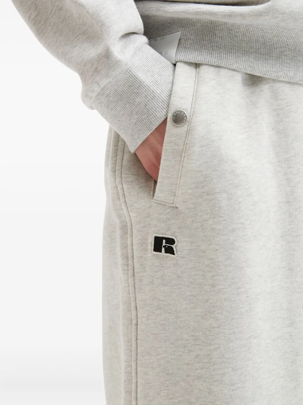 Izzue X Russell Athletic Logo-patch Track Pants In Gray