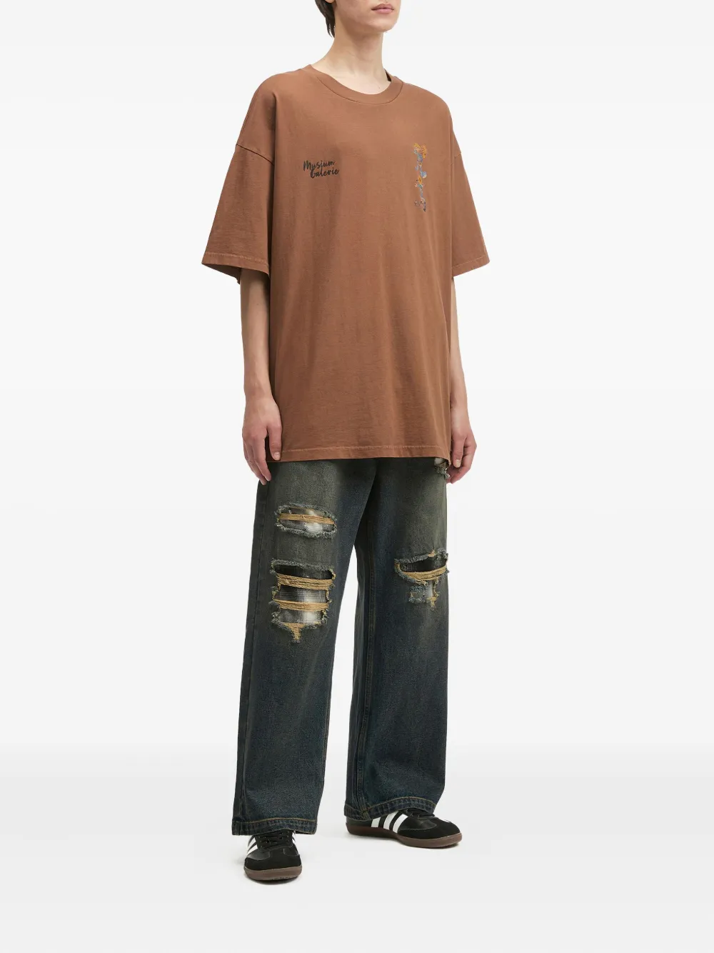 Musium Div. Katoenen T-shirt - Bruin
