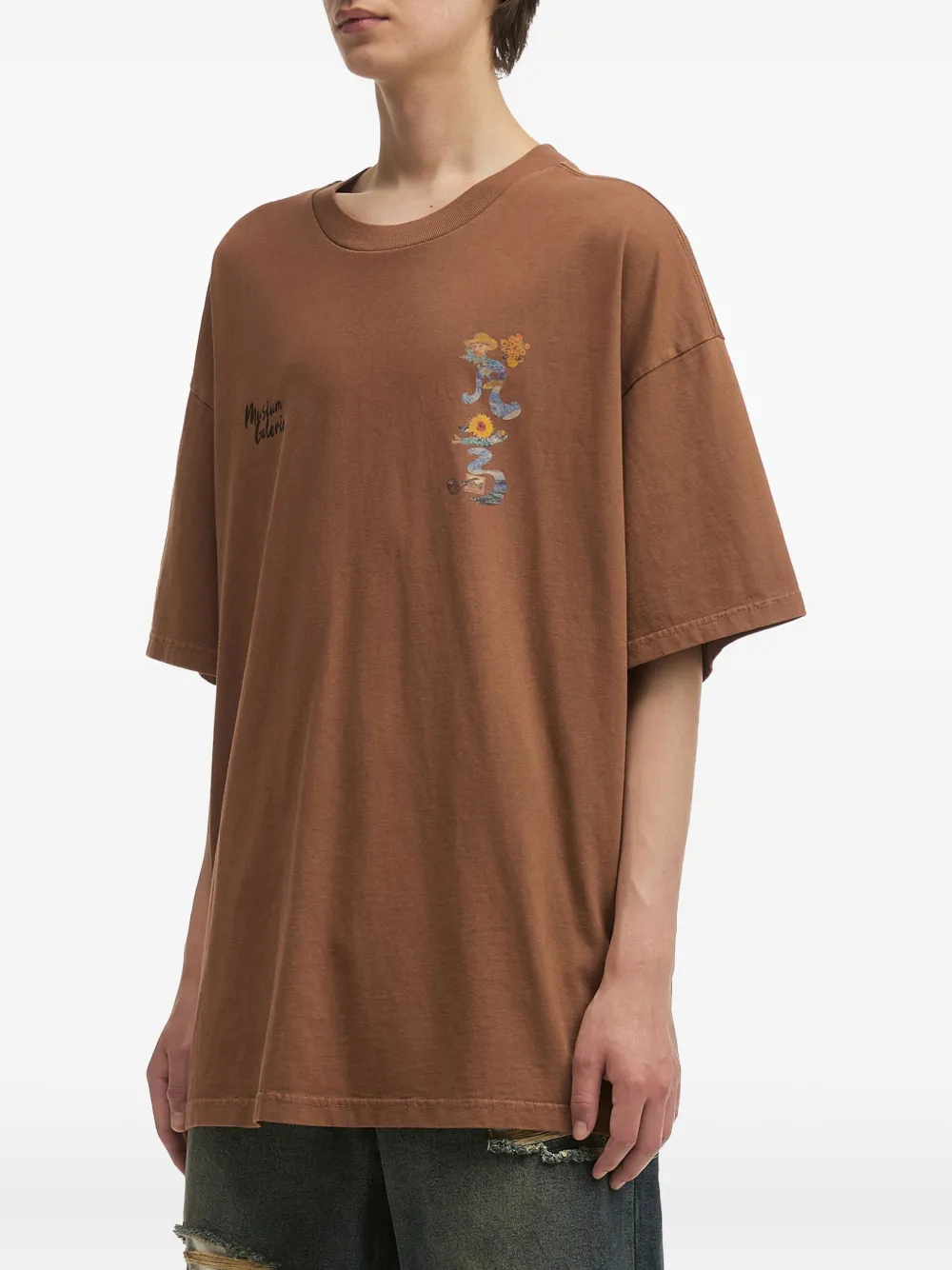 Musium Div. Cotton T-shirt In Brown
