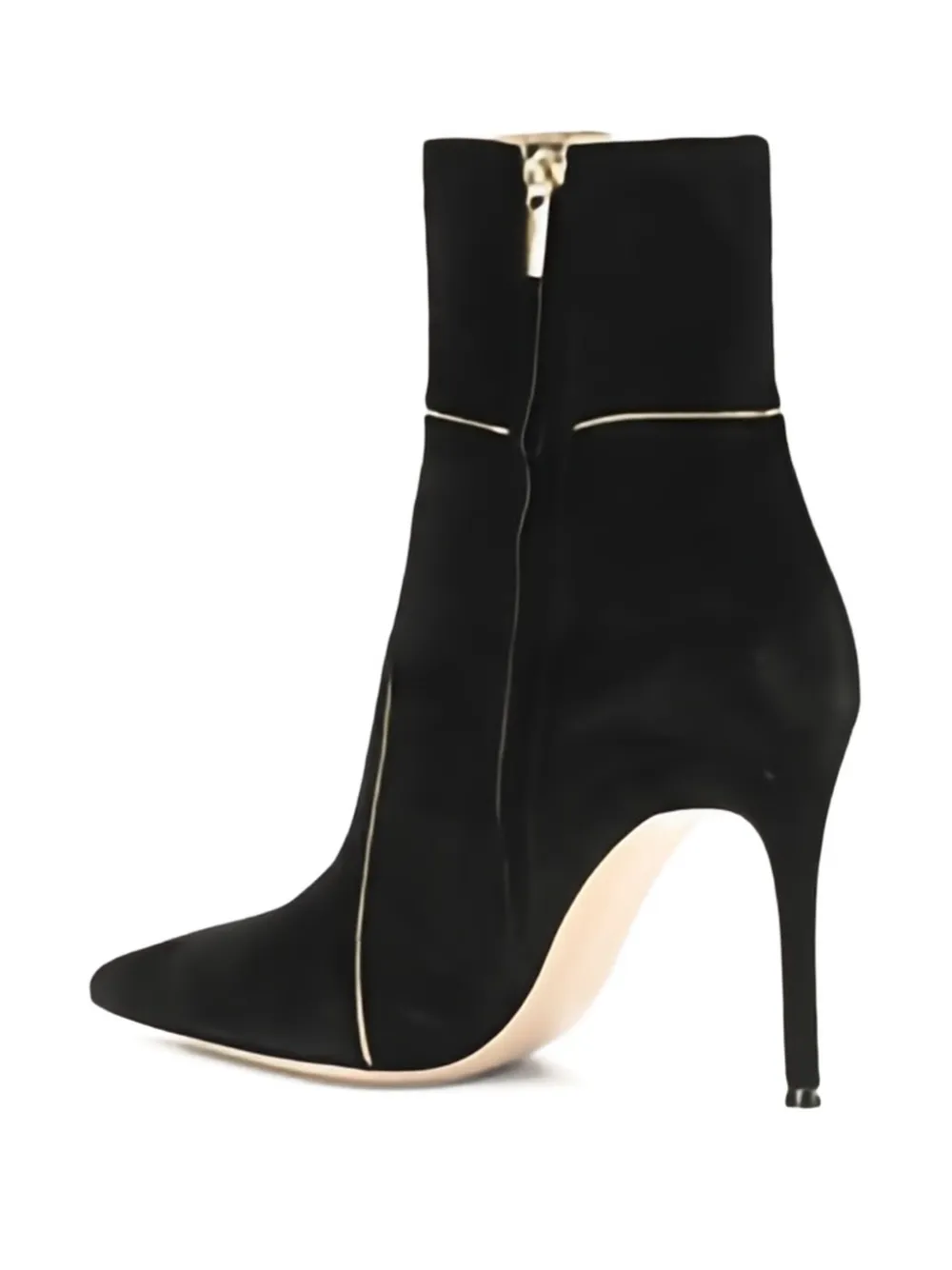 Gianvito Rossi 95mm Pointed-toe Stiletto Boots In Black