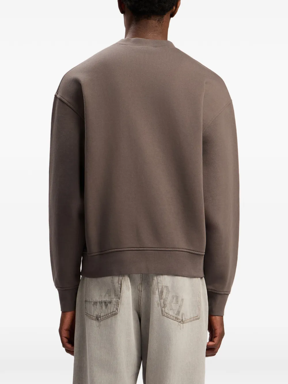 Palm Angels Sweater met teddybeerapplicatie en ronde hals Grijs