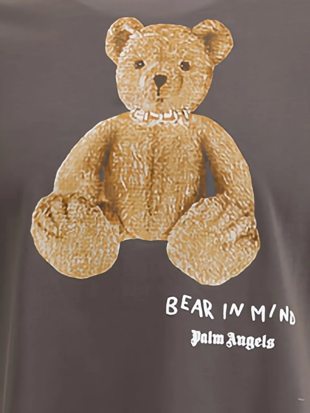 Palm Angels Teddy Bear Graphic Relaxed Fit T-shirt In Gray