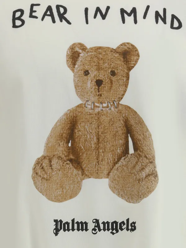 Palm Angels t-shirt En Coton à Imprimé Ourson Blanc FARFETCH TN
