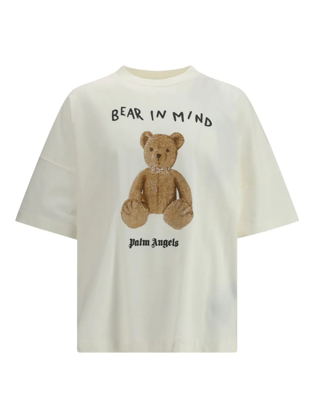 Palm Angels Bear In Mind T-shirt In Cotton In White