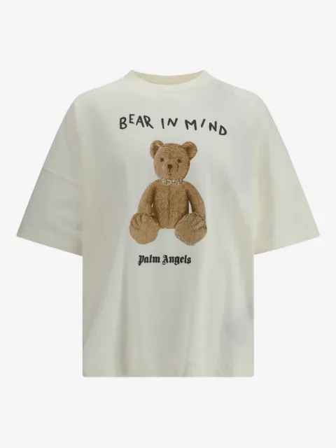 Palm Angels playera de algodón con estampado de osito
