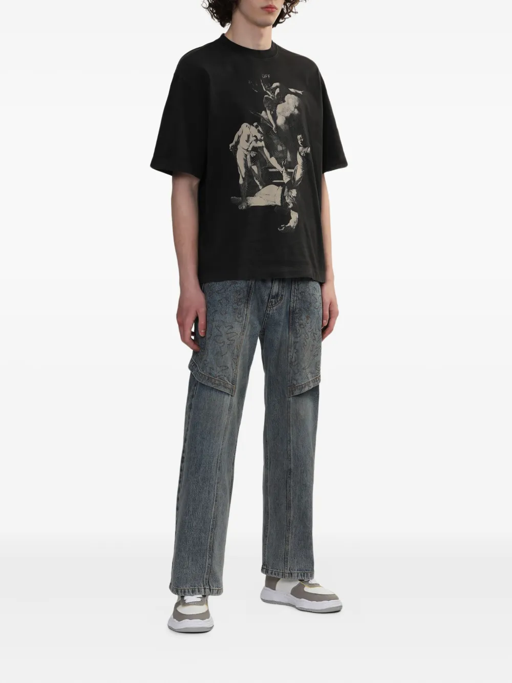 Maison MIHARA YASUHIRO Wayne panelled wave-sole sneakers Neutrals