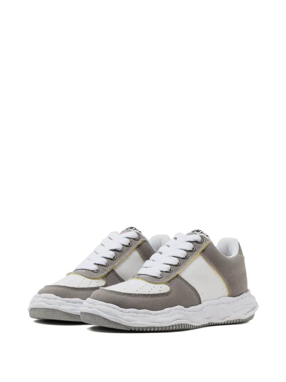 Maison MIHARA YASUHIRO Wayne panelled wave-sole sneakers Neutrals