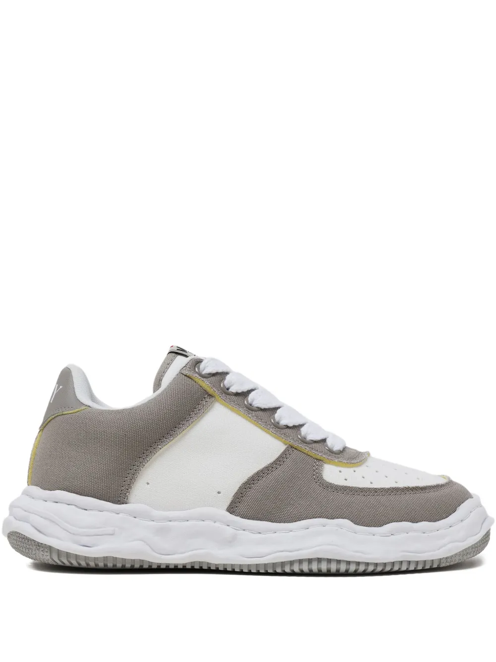 Maison MIHARA YASUHIRO Wayne panelled wave-sole sneakers Neutrals