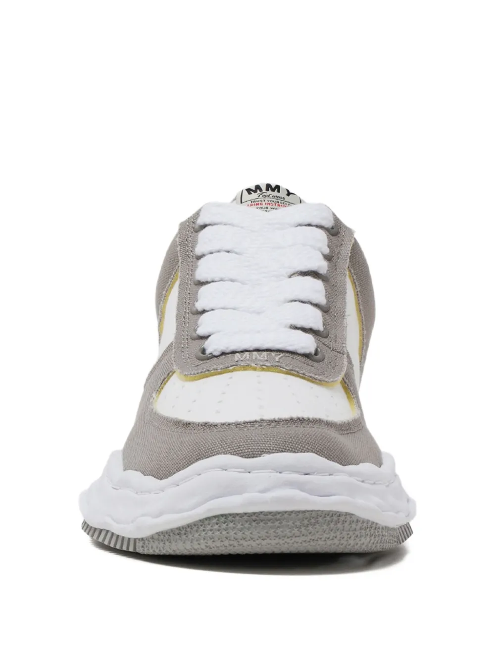 Maison MIHARA YASUHIRO Wayne panelled wave-sole sneakers Neutrals