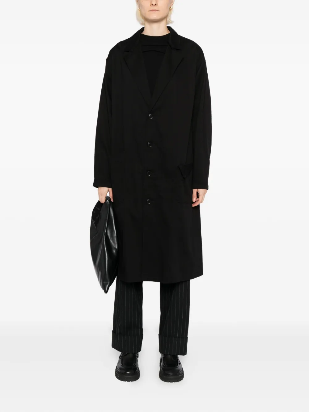 Y's cotton twill coat | Single Breasted Coats | Image 2