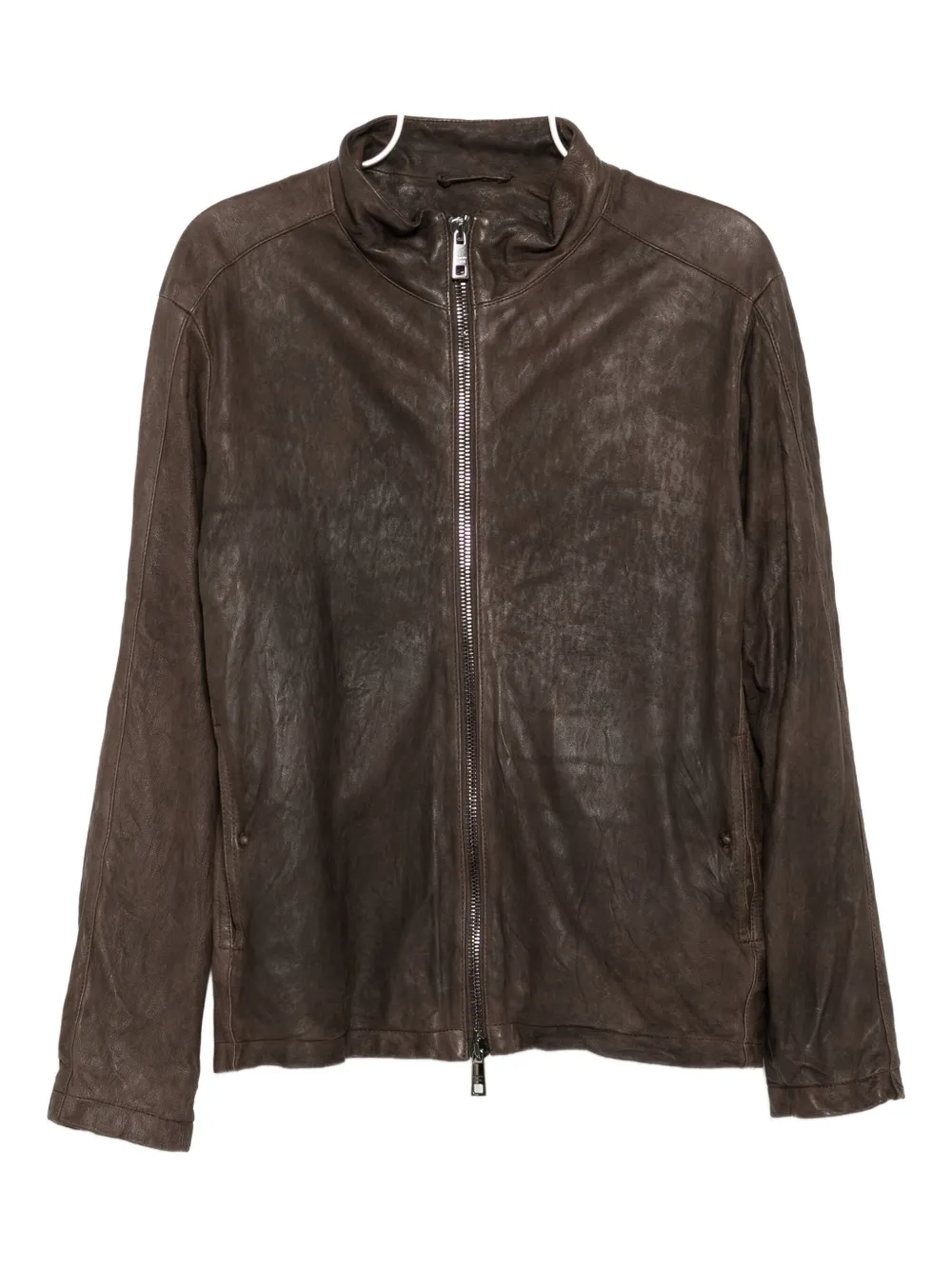 Giorgio Brato leather jacket | Brown | Image 1