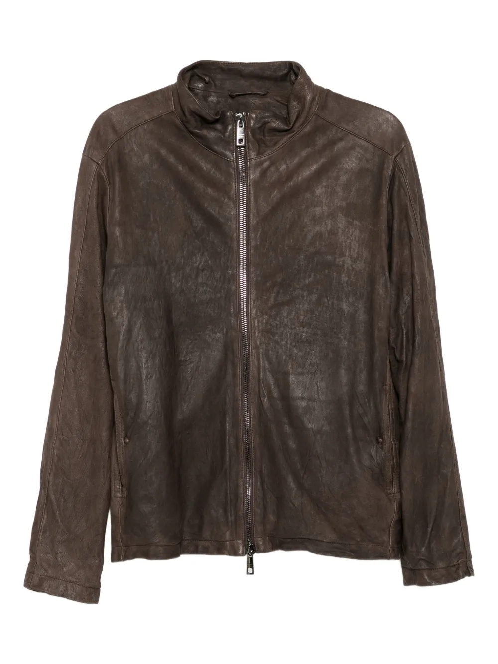 Giorgio Brato veste en cuir | marron | Image 1