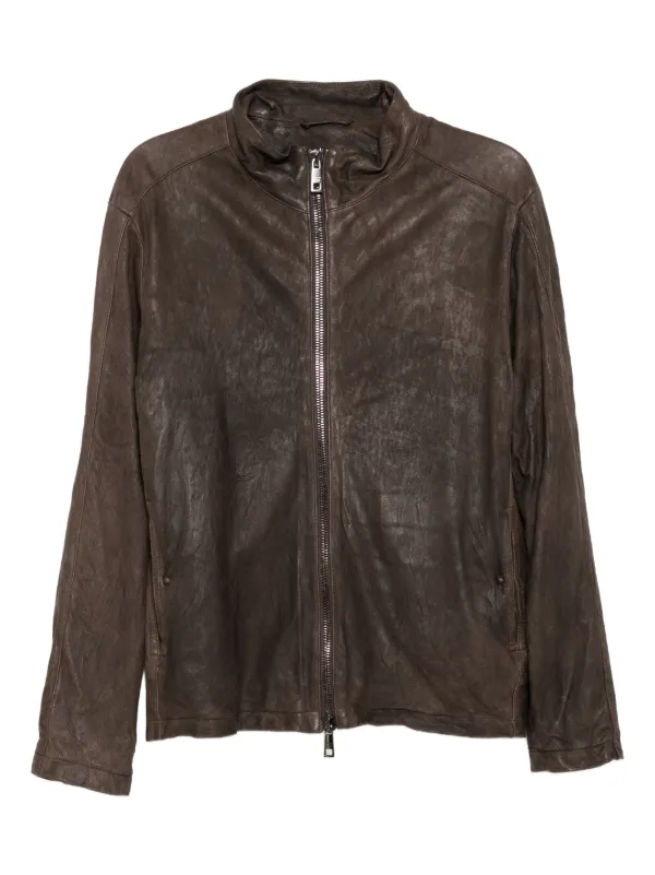 Giorgio Brato ブラウンレザージャケット Giorgio Brato レザージャケット | ブラウン | FARFETCH JP