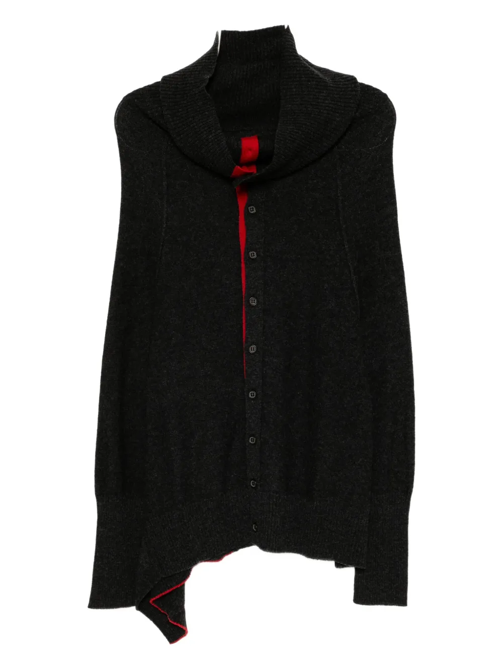 Y's Collared Cardigan In Black